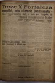 Página do jornal O Nordeste de março de 1956