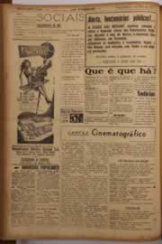 Página do jornal O Nordeste de abril de 1956