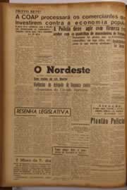 Página do jornal O Nordeste de abril de 1956