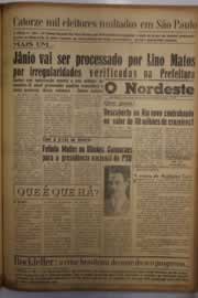 Página do jornal O Nordeste de abril de 1956