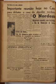 Página do jornal O Nordeste de abril de 1956