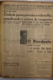 Página do jornal O Nordeste de abril de 1956