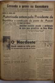 Página do jornal O Nordeste de abril de 1956