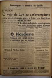 Página do jornal O Nordeste de abril de 1956
