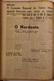 Página do jornal O Nordeste de abril de 1956