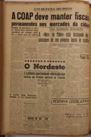 Página do jornal O Nordeste de abril de 1956