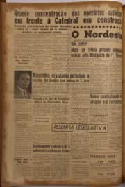 Página do jornal O Nordeste de abril de 1956