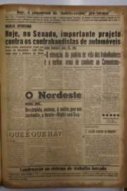 Página do jornal O Nordeste de maio de 1956