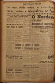 Página do jornal O Nordeste de maio de 1956