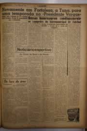 Página do jornal O Nordeste de maio de 1956