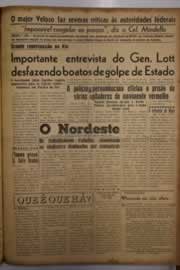 Página do jornal O Nordeste de maio de 1956