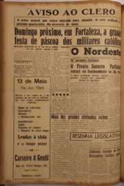 Página do jornal O Nordeste de maio de 1956