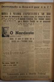 Página do jornal O Nordeste de maio de 1956