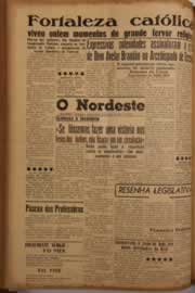 Página do jornal O Nordeste de maio de 1956