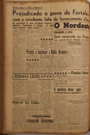 Página do jornal O Nordeste de maio de 1956