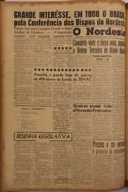 Página do jornal O Nordeste de maio de 1956
