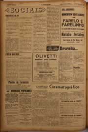 Página do jornal O Nordeste de maio de 1956