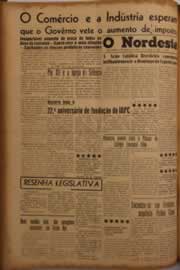 Página do jornal O Nordeste de maio de 1956