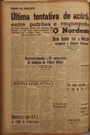 Página do jornal O Nordeste de maio de 1956