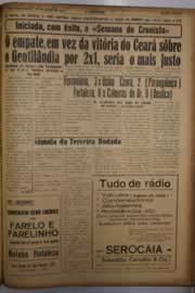 Página do jornal O Nordeste de maio de 1956
