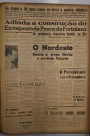 Página do jornal O Nordeste de maio de 1956