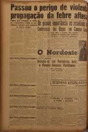Página do jornal O Nordeste de junho de 1956