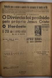 Página do jornal O Nordeste de junho de 1956