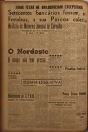 Página do jornal O Nordeste de junho de 1956
