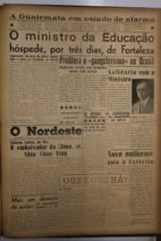 Página do jornal O Nordeste de junho de 1956