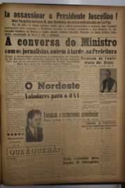 Página do jornal O Nordeste de junho de 1956