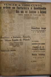 Página do jornal O Nordeste de junho de 1956