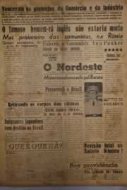 Página do jornal O Nordeste de julho de 1956