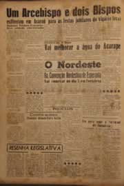 Página do jornal O Nordeste de julho de 1956