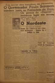 Página do jornal O Nordeste de julho de 1956