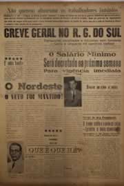 Página do jornal O Nordeste de julho de 1956