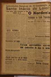 Página do jornal O Nordeste de julho de 1956