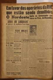 Página do jornal O Nordeste de agosto de 1956