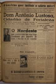 Página do jornal O Nordeste de setembro de 1956