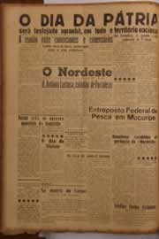 Página do jornal O Nordeste de setembro de 1956