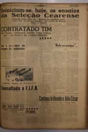 Página do jornal O Nordeste de setembro de 1956
