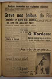 Página do jornal O Nordeste de outubro de 1956