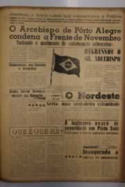Página do jornal O Nordeste de novembro de 1956
