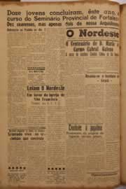 Página do jornal O Nordeste de novembro de 1956