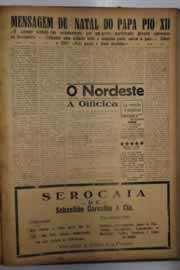Página do jornal O Nordeste de dezembro de 1956
