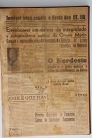 Página do jornal O Nordeste de janeiro de 1957