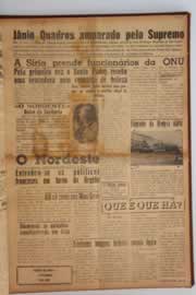 Página do jornal O Nordeste de janeiro de 1957