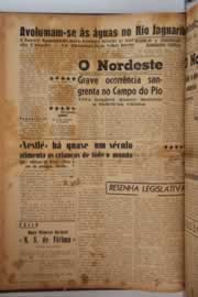 Página do jornal O Nordeste de março de 1957