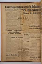 Página do jornal O Nordeste de abril de 1957