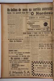 Página do jornal O Nordeste de maio de 1957
