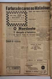 Página do jornal O Nordeste de maio de 1957